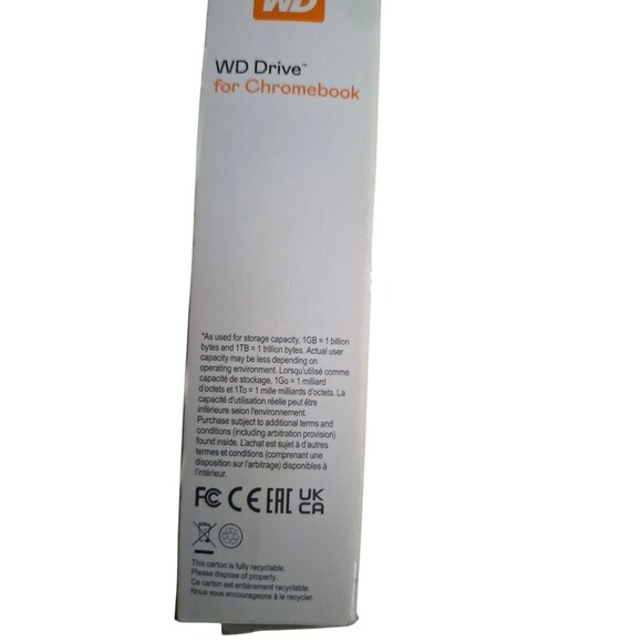 Western Digital WDBB7B0020BBL-WEWM 2TB External Drive for Chrome - Picture 3 of 5